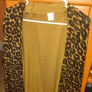 Leopard print cardigan